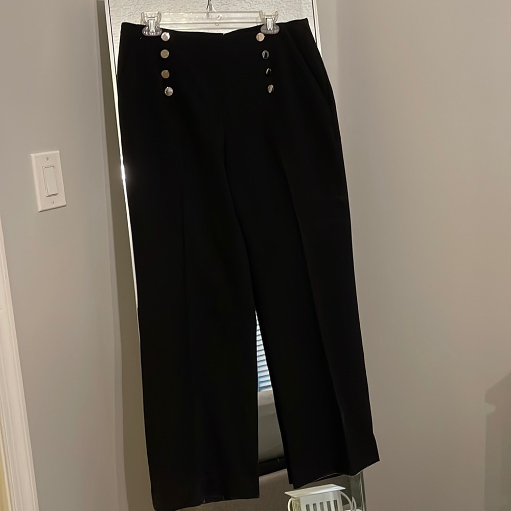 Vince Camutos Black Wide Leg Sailor Pants